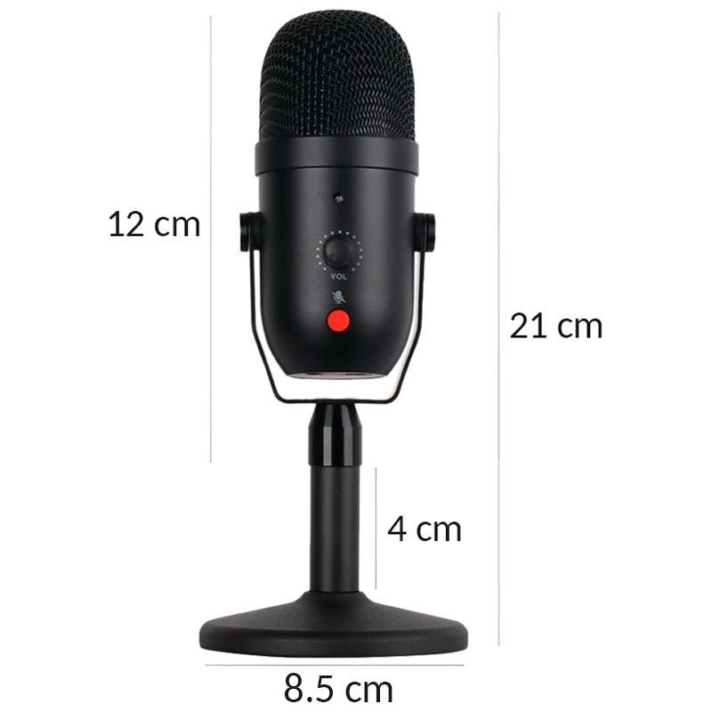 Micrófono Condensador USB BMIC A22-X Nano Streaming/Estudio - Ítem2