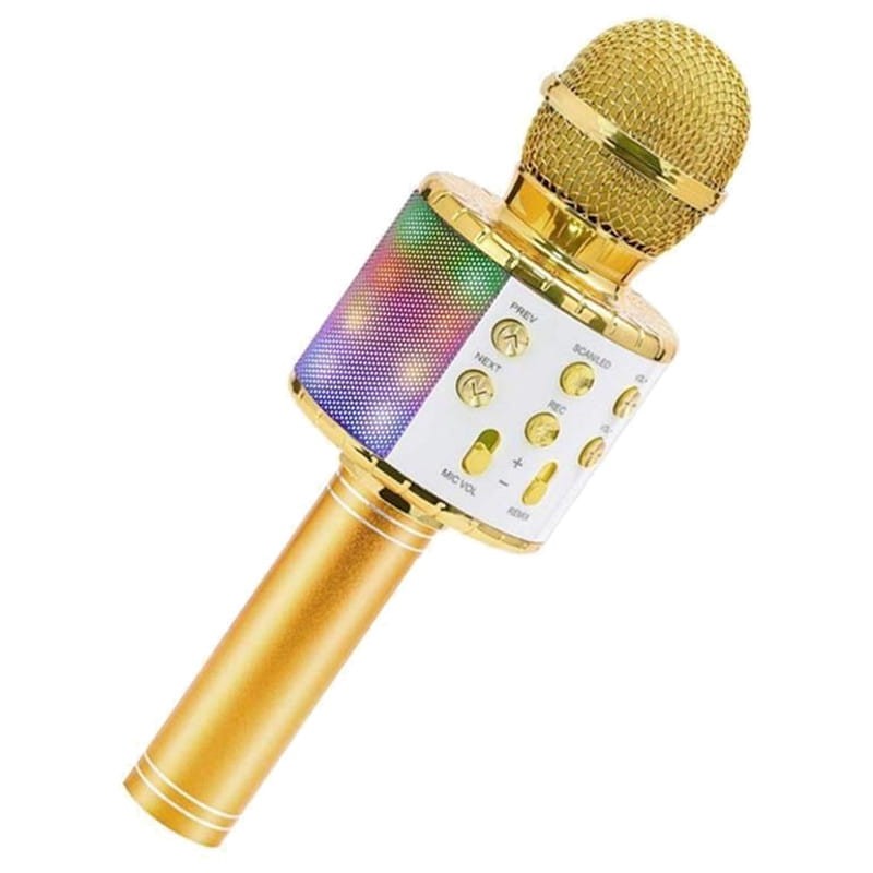 Micrófono de Karaoke Inalámbrico para Niños Dorado - Ítem