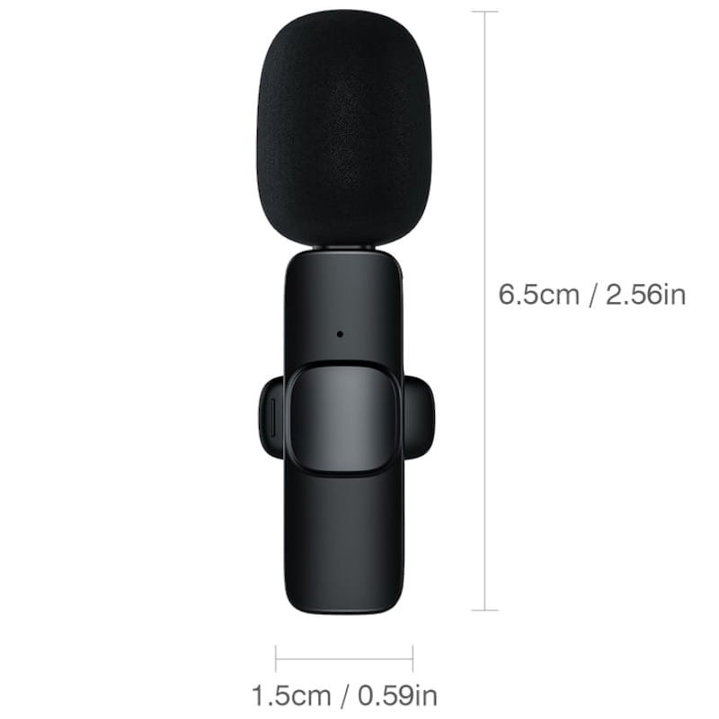 Micrófono inalámbrico M21 de tamaño reducido Tipo C para móvil