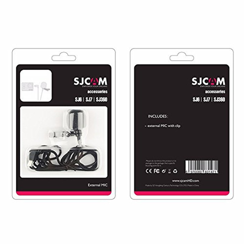 Microfone SJ6 Legend / SJ7 Star da SJCAM - Compatível exclusivamente com os modelos SJ6 Legend / SJ7 Sta - Conexão Mini USB - Item5
