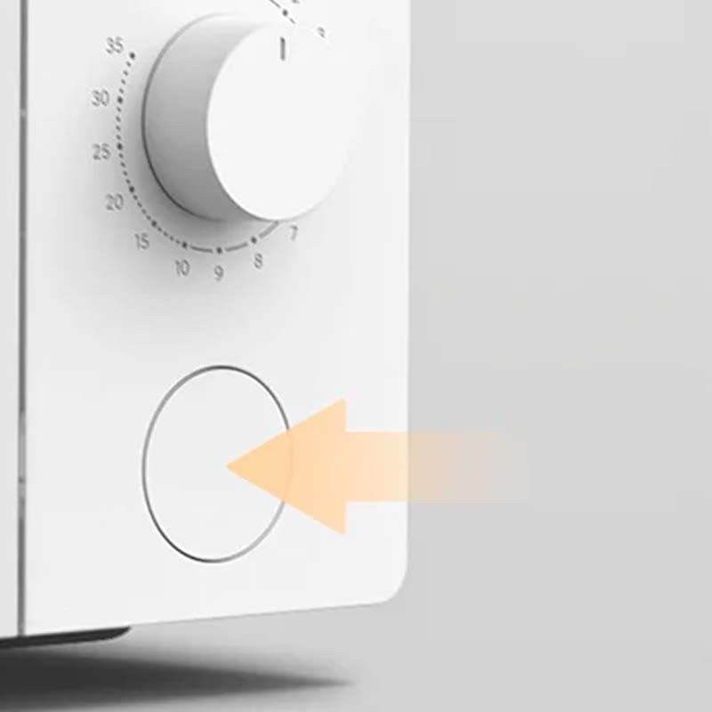 botão de pressão do Forno Microondas Xiaomi Microwave Oven Branco 20L
