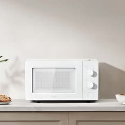 fotografia real do Forno Microondas Xiaomi Microwave Oven Branco 20L