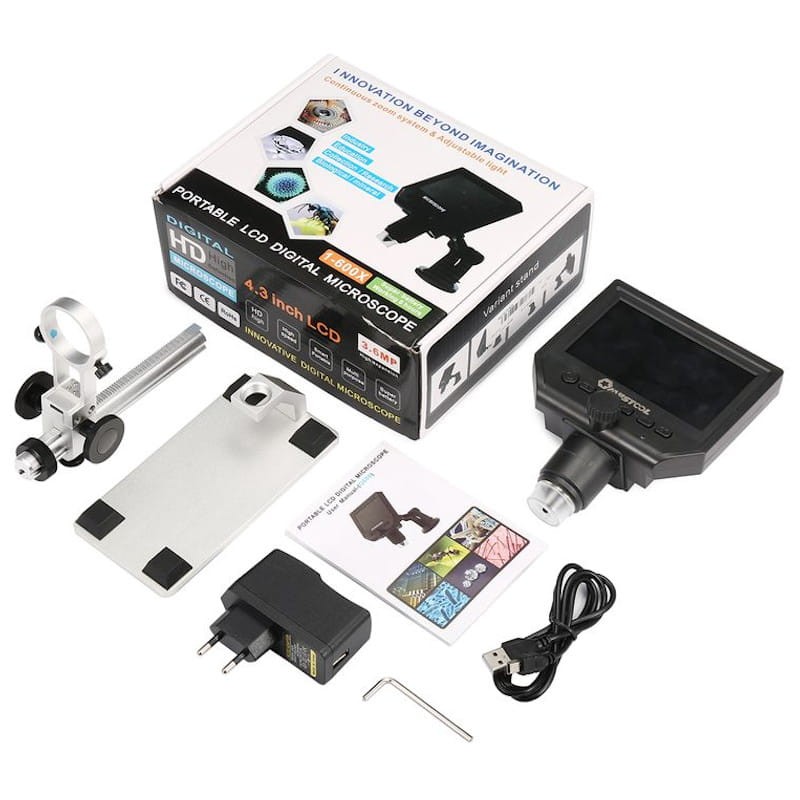 Microscope Numérique Portable - Microscope Enfants Ajustable Avec