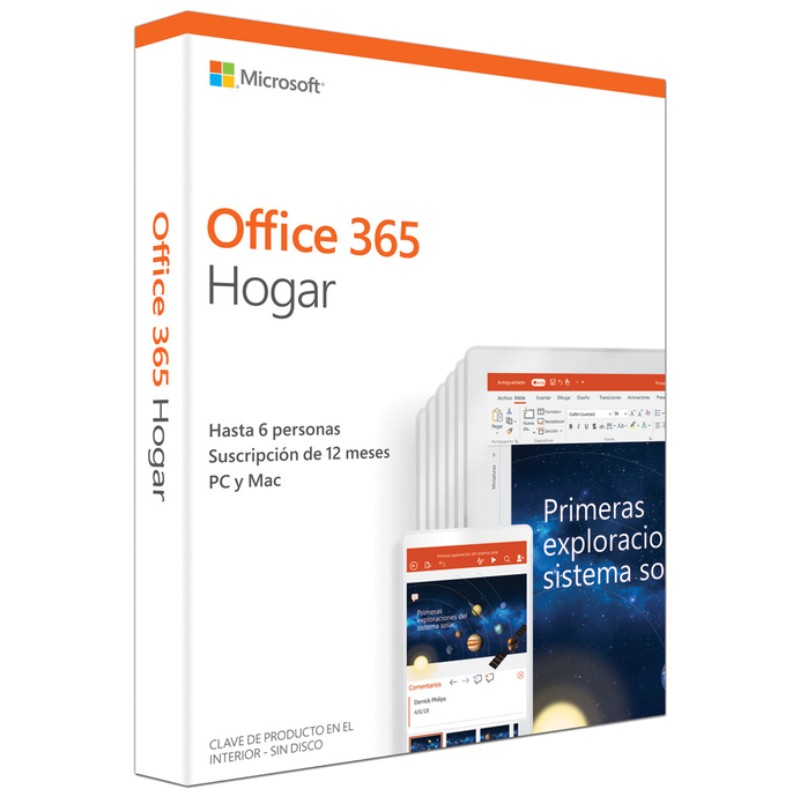 Microsoft Office 365 Hogar 6 Usuarios/1 Licencia - Ítem