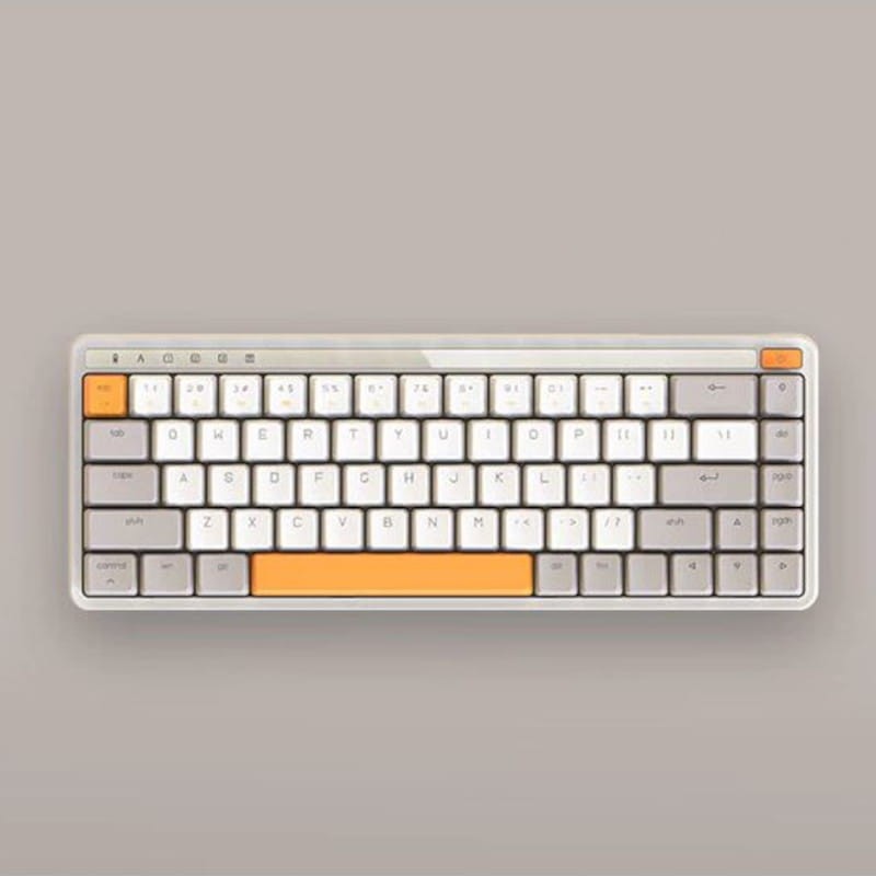 Teclado Mecánico MIIIW ART Series Z680 Switches Gateron Amarillo Blanco - Ítem1