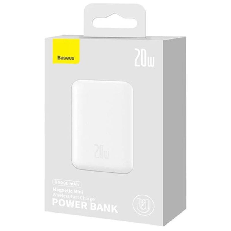 Power Bank Mini 10000mAh Baseus MagSafe Compatible Blanc - Charge rapide 20W et câble C inclus - Ítem7