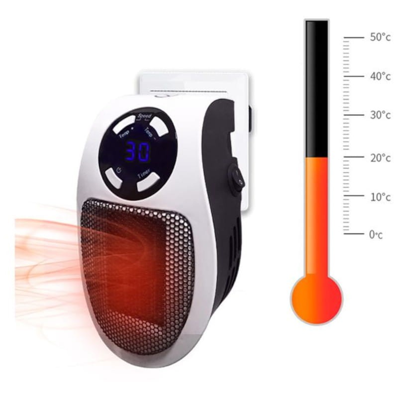 Mini Aquecedor Heater 801 220V Preto e Branco - Item2