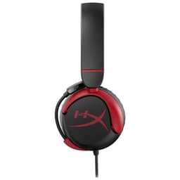 Auscultadores HyperX Cloud Mini: Drivers de 30 mm - Multiplataforma - Imagem lateral do microfone retrátil
