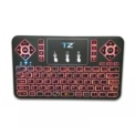 Mini Teclado Bluetooth Q9 LED - teclado RGB retroiluminado vermelho (teclado + touchpad) - Item