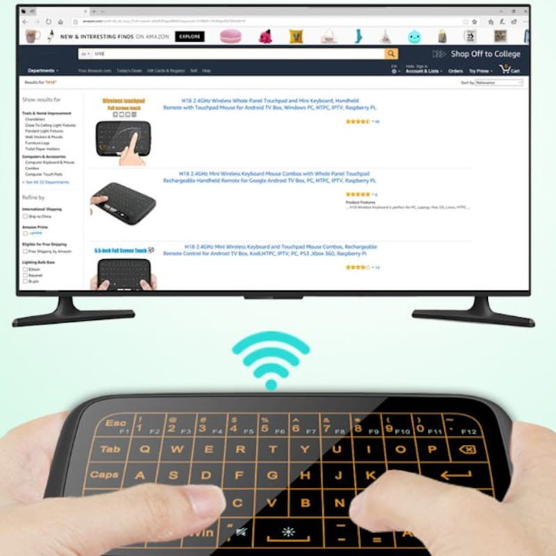 Mini clavier sans fil H18 Plus Tactile Rétroéclairé - Ítem5
