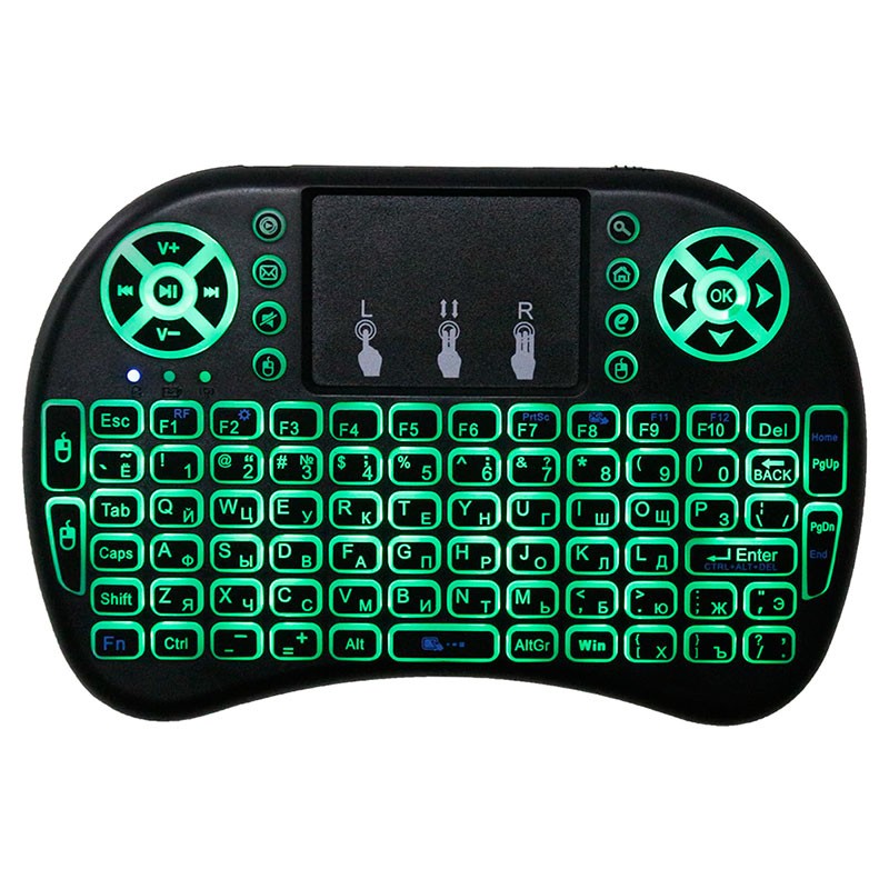 Mini Teclado Sem fio i8 RGB LED - Item