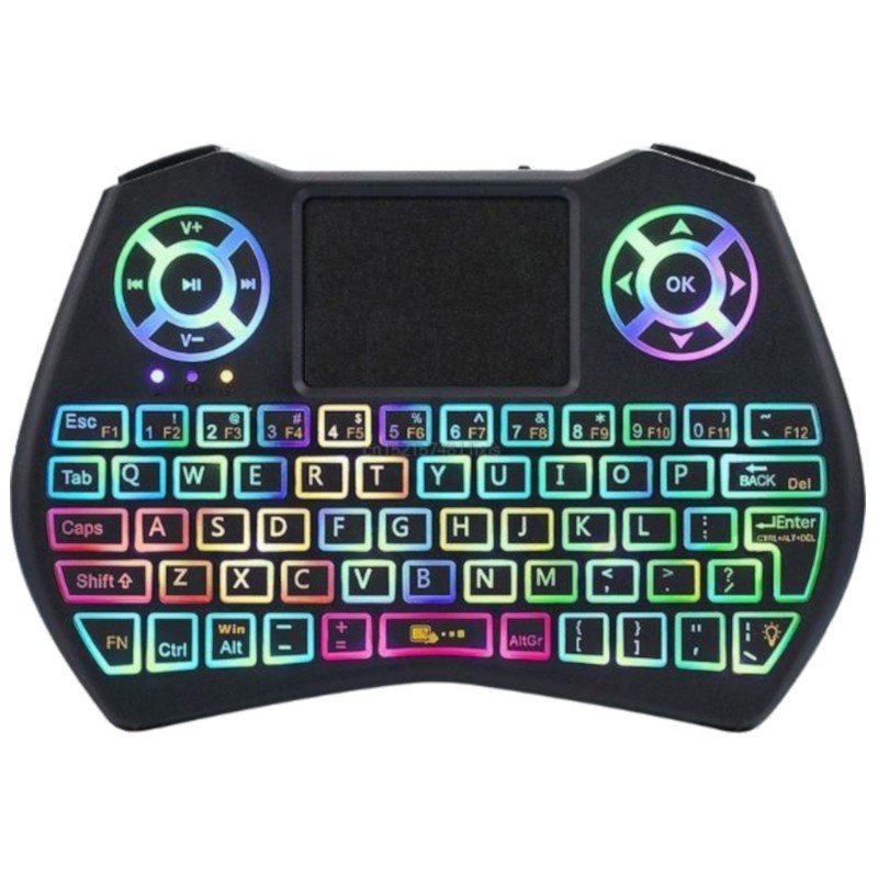 Mini teclado sem fio i9 Plus LED RGB - Item