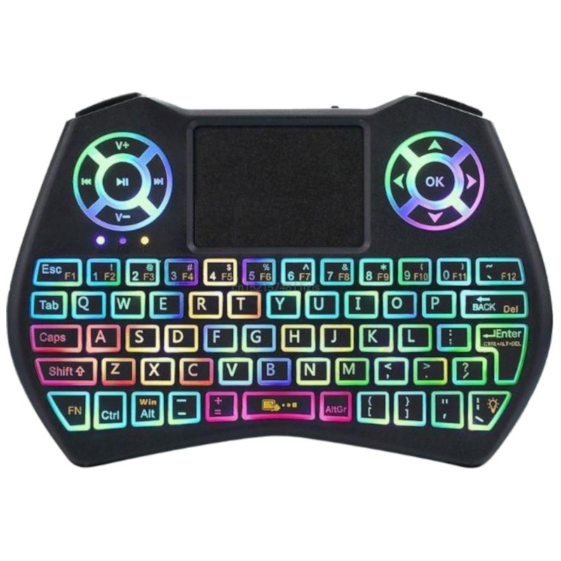 Mini clavier sans fil i9 Plus RGB LED - Plug and Play