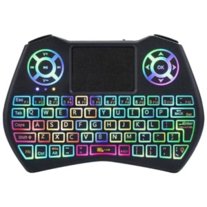 Mini teclado sem fio i9 Plus LED RGB 