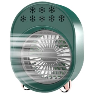 Miniventilador de Ar Condicionado Portátil A-208 Verde