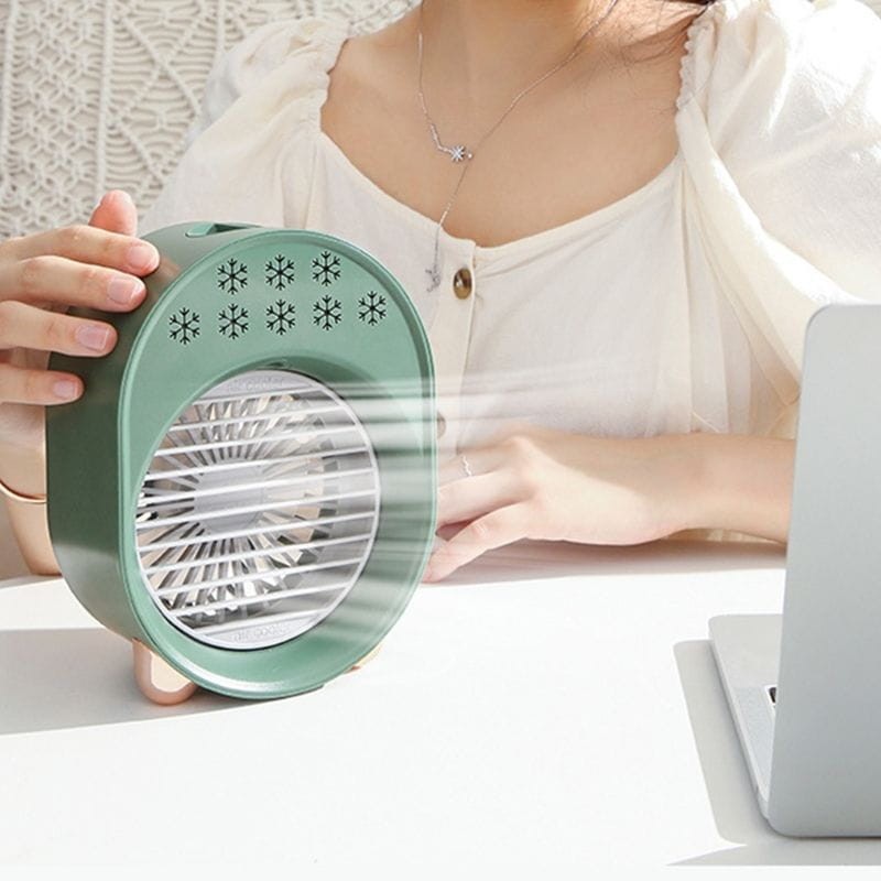 Mini Ventilateur de Climatisation Portable A-208 Vert - Ítem1