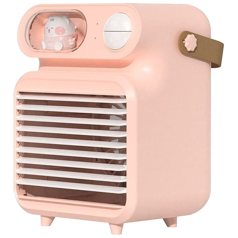 Mini Ventilador Aire Acondicionado Portátil F06 Rosa - Ítem