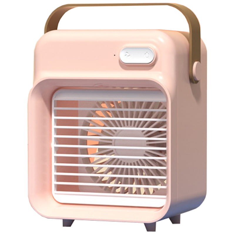 Mini Ventilador Aire Acondicionado Portátil F05 Rosa - Ítem