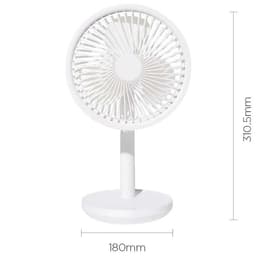 dimensiones del Mini Ventilador WellSmart F5 Negro