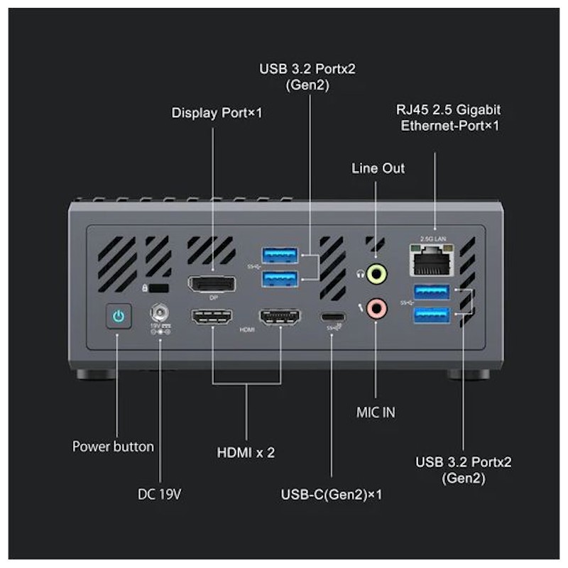 Miniforum Elitemini B550 Ryzen 7 5700G/16GB/512GB - Mini PC - Ítem1