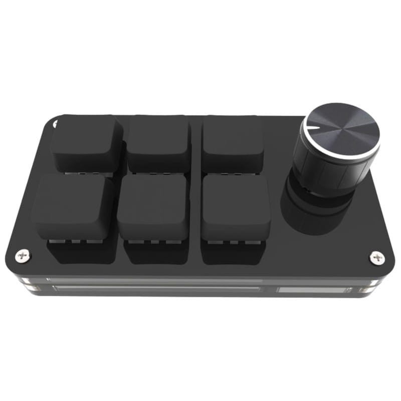 Miniteclado Mecánico para Programadores de 6 Teclas RGB + 1 Perilla USB Negro - Ítem2