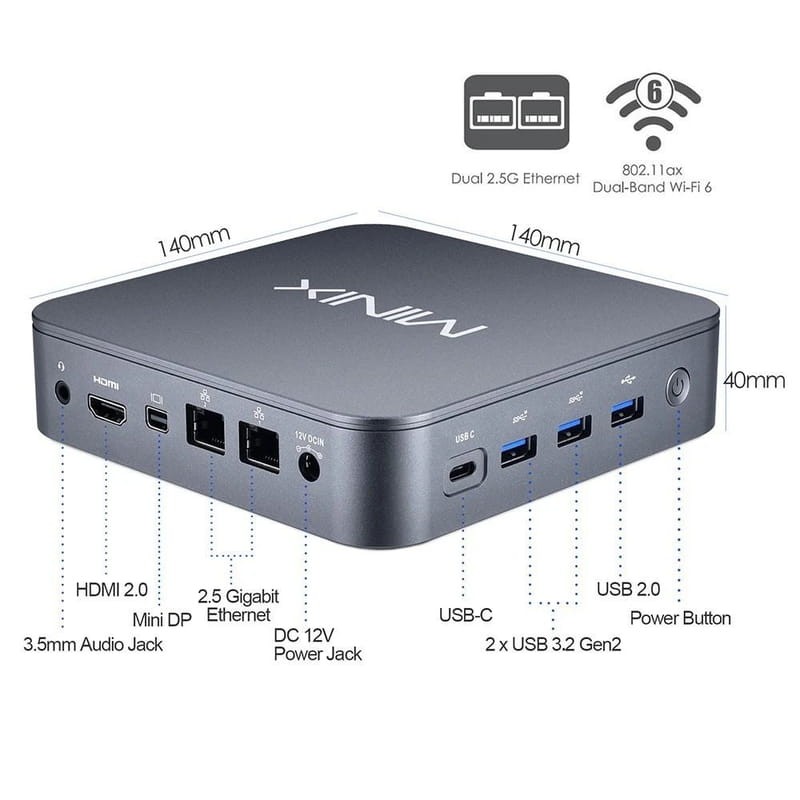 Minix NEO J51-C8 Max N5105/8GB/512GB/W11 Pro - Mini PC - Ítem5