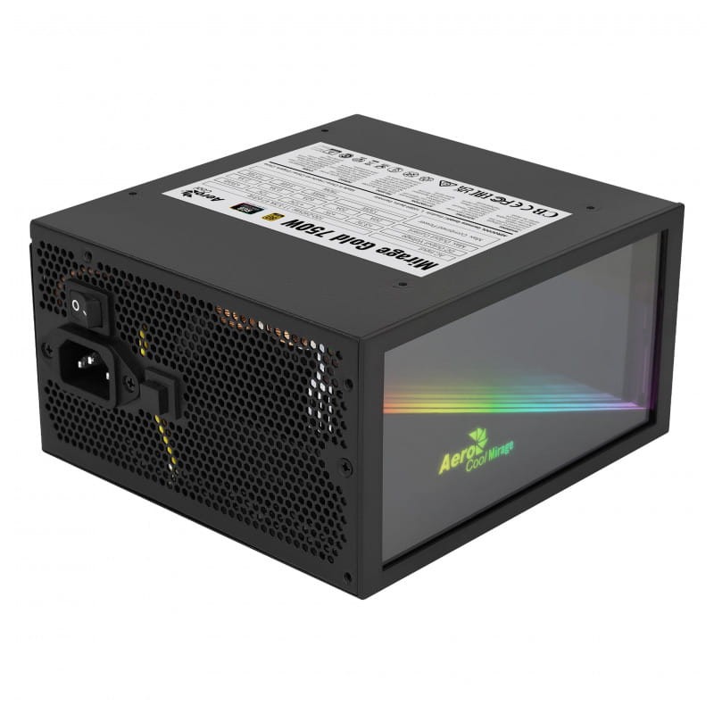 Aerocool MIRAGEGOLD750 750W RGB - Fonte de alimentação - Item