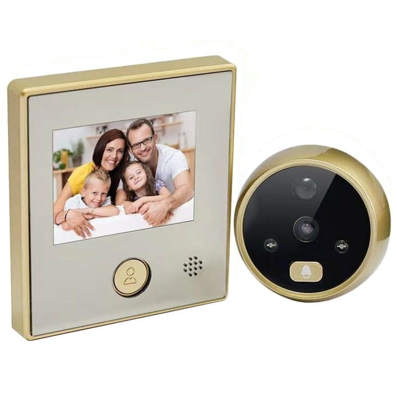 Olho mágico digital Escam C07 Ouro - Item