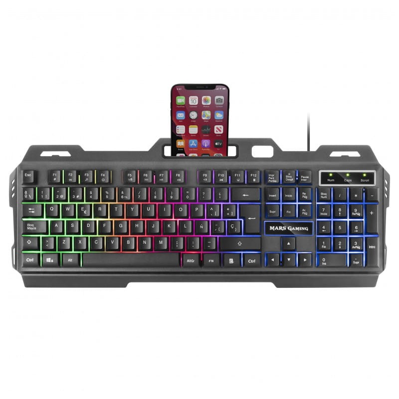 Teclado Gaming Mars Gaming MK120 RGB Negro - Teclado de membrana - Ítem1