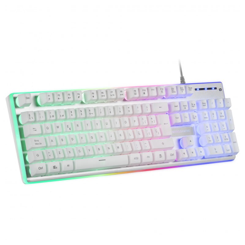 Teclado Gaming Mars Gaming MK220 RGB Blanco - Teclado de membrana - Ítem1