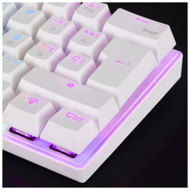 Teclado para jogos Mars Gaming MK60 RGB Branco - Item3