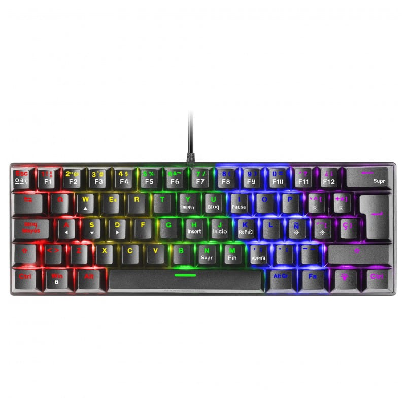 Teclado para jogos Mars Gaming MK60 RGB Preto - Item