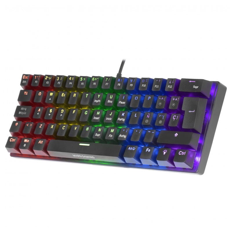 Teclado para jogos Mars Gaming MK60 RGB Preto - Item1