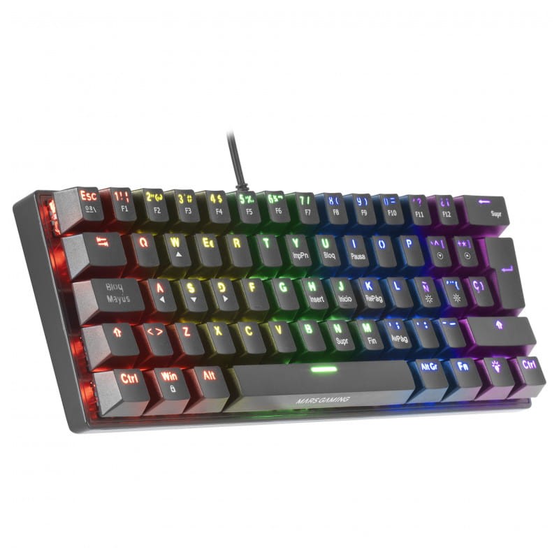 Teclado para jogos Mars Gaming MK60 RGB Preto - Item2