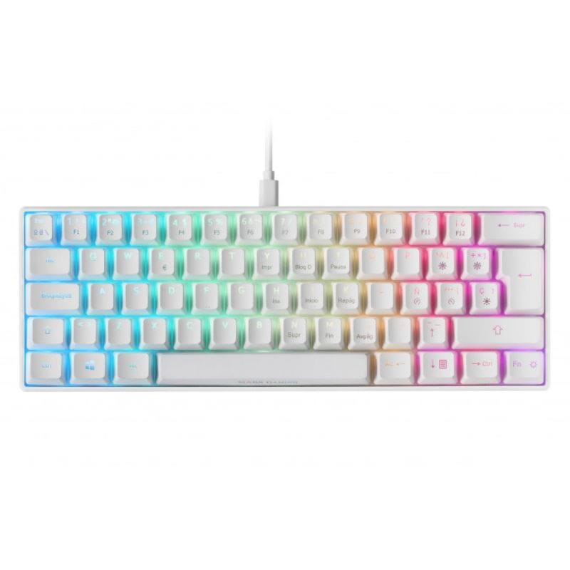 Mars Gaming MKMINIWBES Mécanique Otemu PRO Bleu RGB Blanc - Clavier Gaming - Ítem