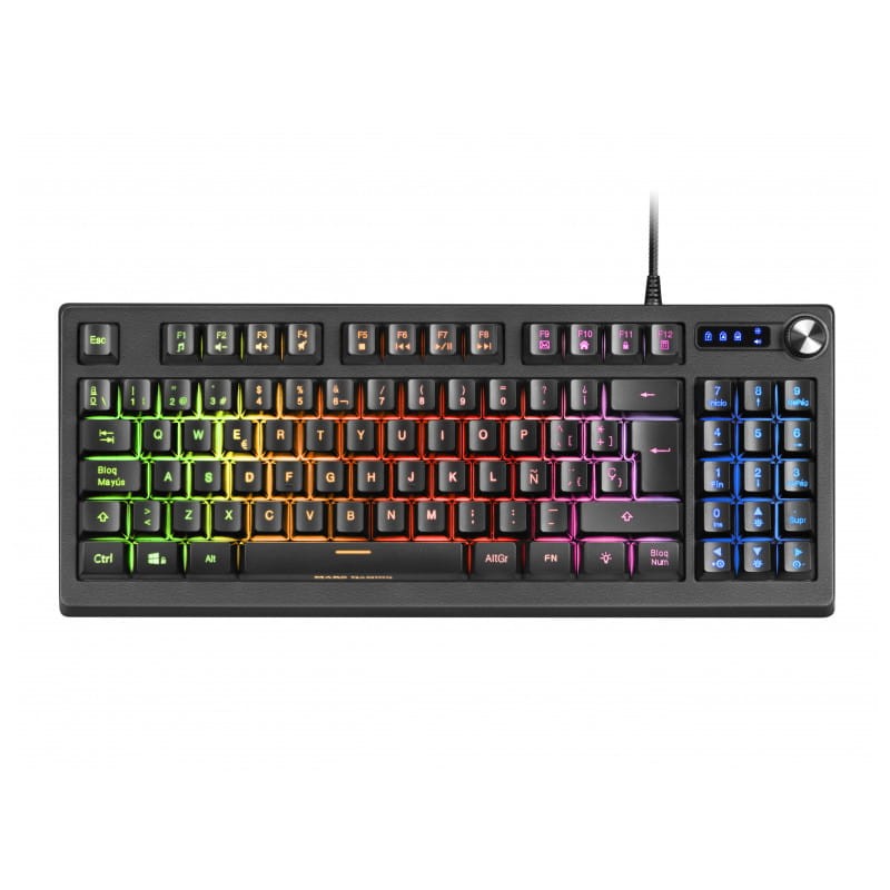 Teclado para jogos Mars Gaming MKREVO Preto RGB - Item