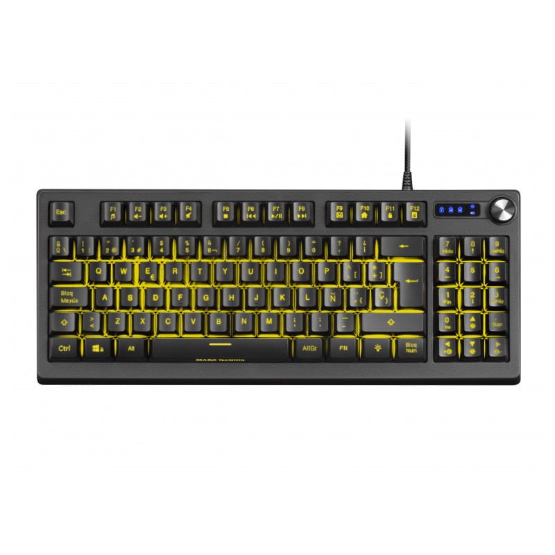 Teclado para jogos Mars Gaming MKREVO Preto RGB - Item1