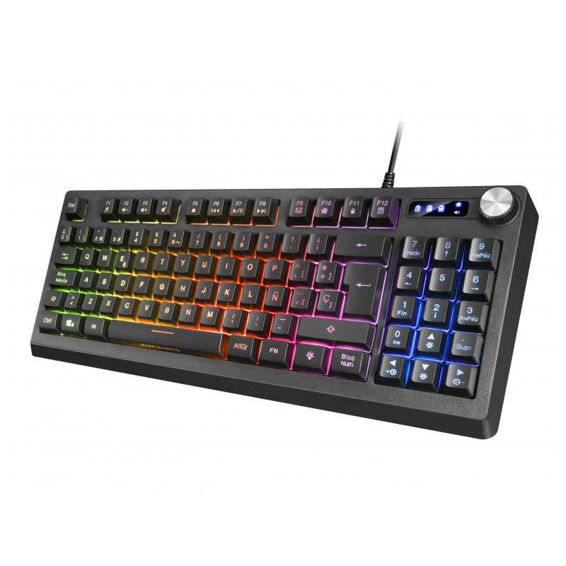 Teclado para jogos Mars Gaming MKREVO Preto RGB - Item7