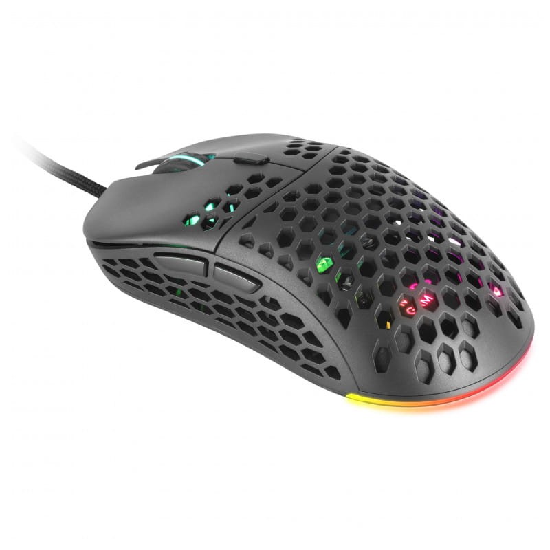 Mars Gaming MM55 - Câble Paracord RGB - Noir - 12800 DPI - Ítem1