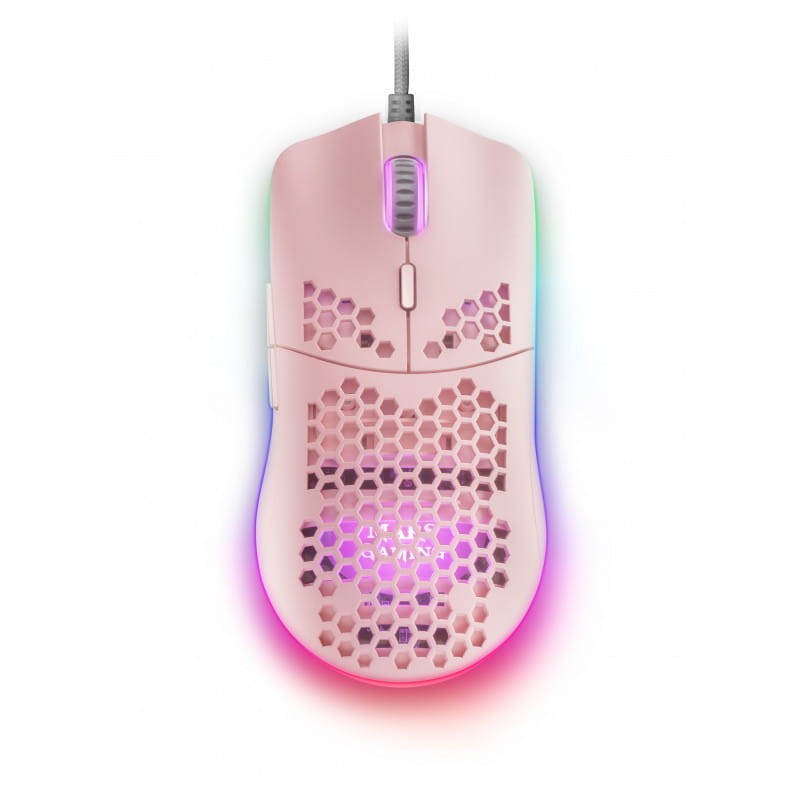 Mars Gaming MMAX RGB 12400 DPI Rosa - Rato para jogos - Item