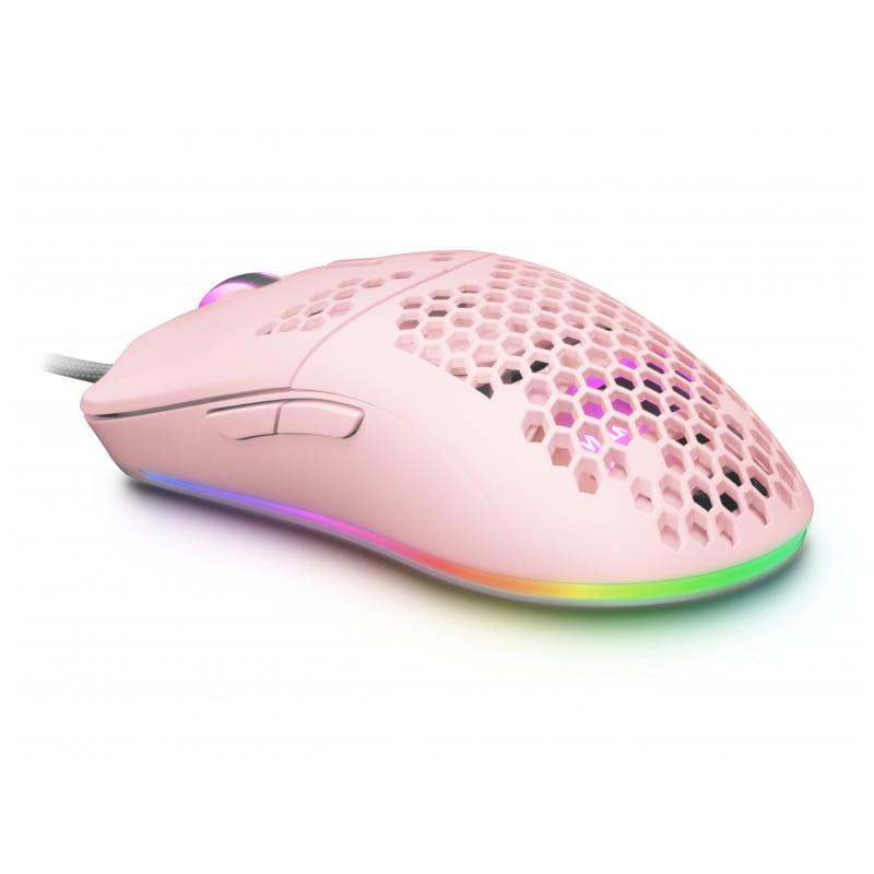 Mars Gaming MMAX RGB 12400 DPI Rosa - Rato para jogos - Item1