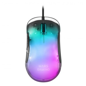 Mars Gaming MMGLOW USB Type A - RGB Chroma Glow Gaming Mouse - Noir - 12800 DPI