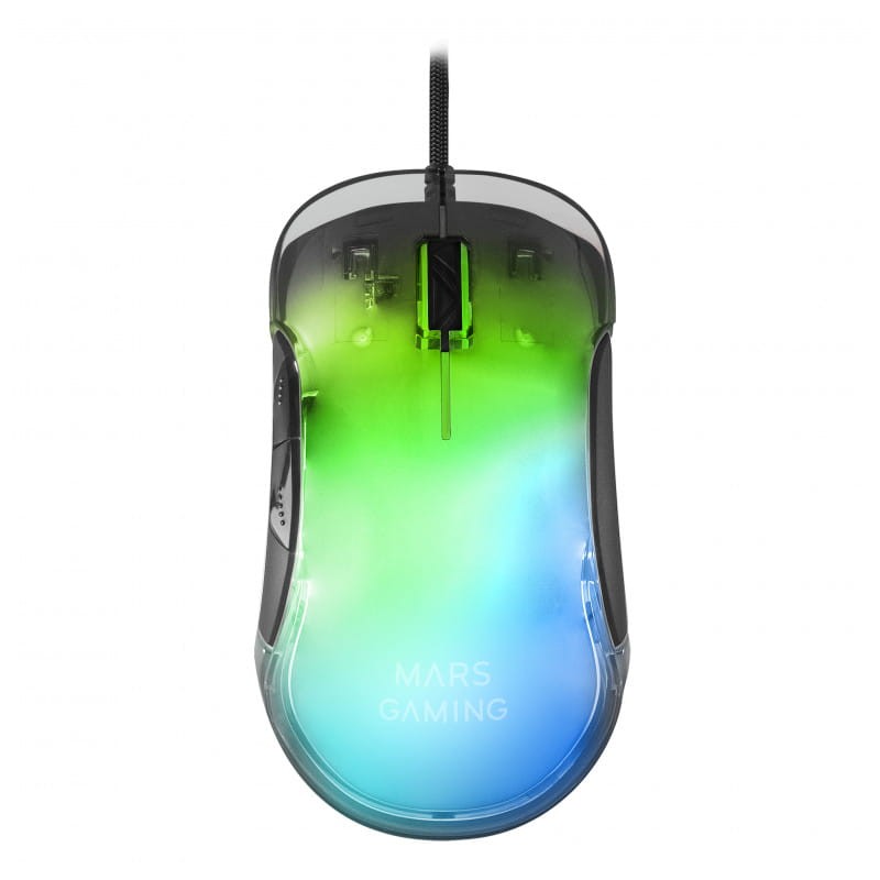 Mars Gaming MMGLOW USB Type A - RGB Chroma Glow Gaming Mouse - Noir - 12800 DPI - Ítem4