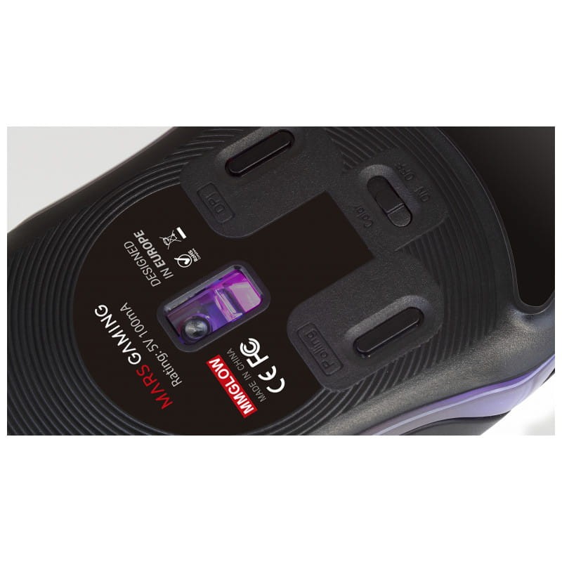 Mars Gaming MMGLOW USB Type A - RGB Chroma Glow Gaming Mouse - Noir - 12800 DPI - Ítem6