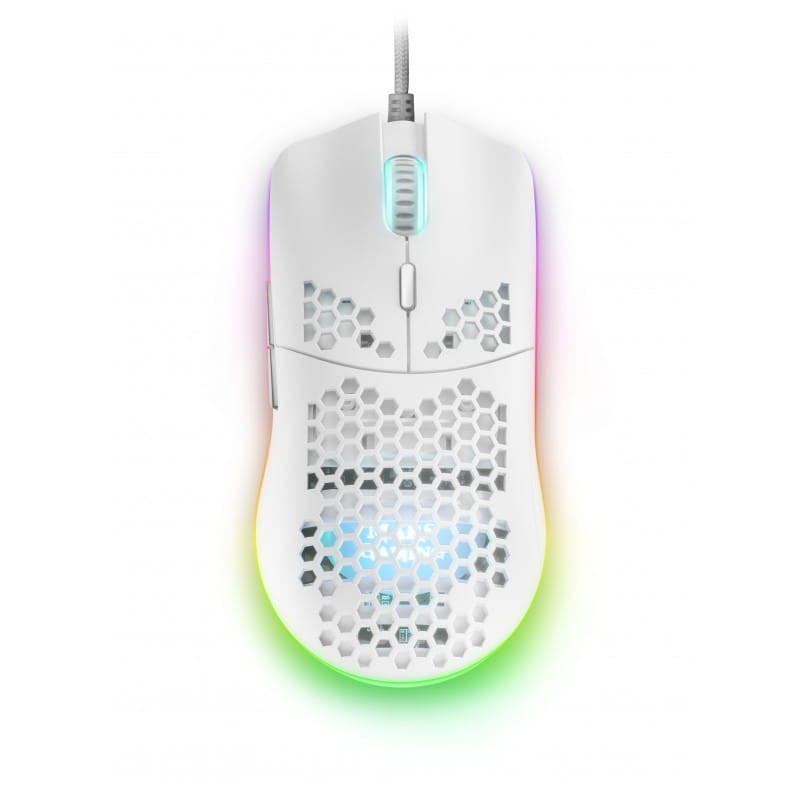 Mars Gaming MMAX Câble Paracorde Plume RGBW Blanc - Souris de jeu -12400 DPI - Ítem