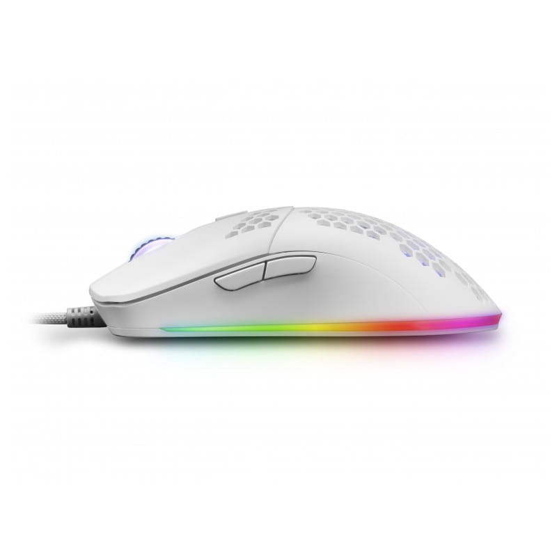 Mars Gaming MMAX Câble Paracorde Plume RGBW Blanc - Souris de jeu -12400 DPI - Ítem4