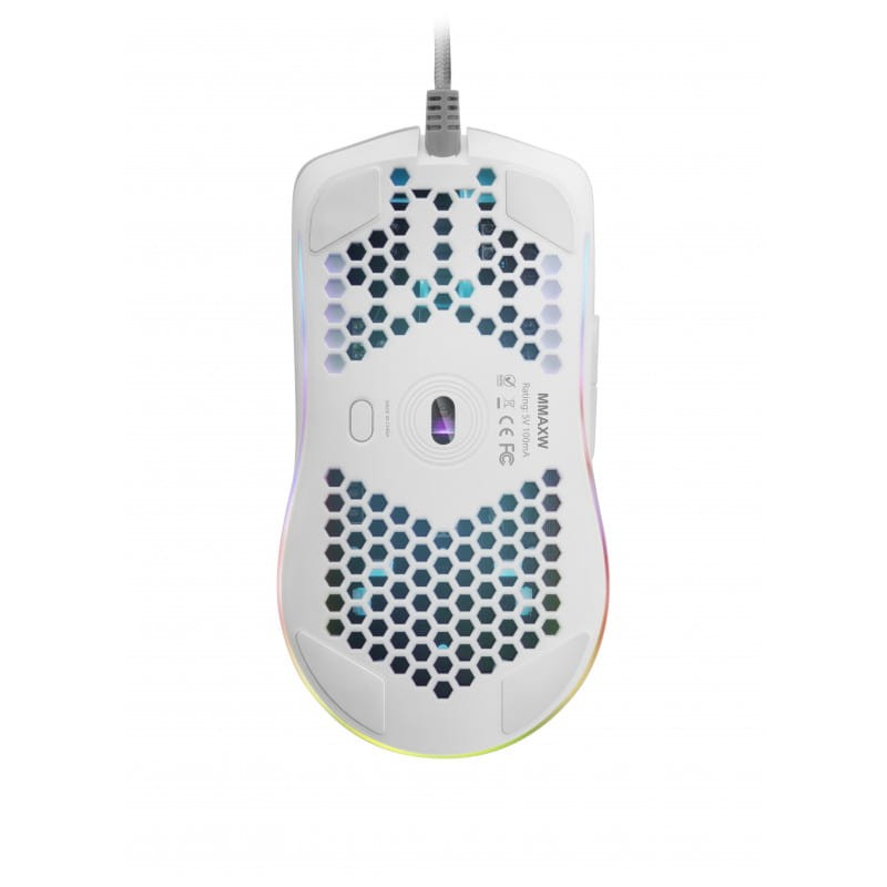 Mars Gaming MMAX Câble Paracorde Plume RGBW Blanc - Souris de jeu -12400 DPI - Ítem6