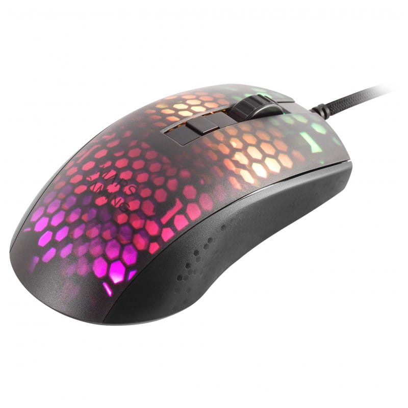 Mars Gaming MMR Feather Paracord RGBW Design Cable Preto - Rato para Jogos -12800 DPI - Item2