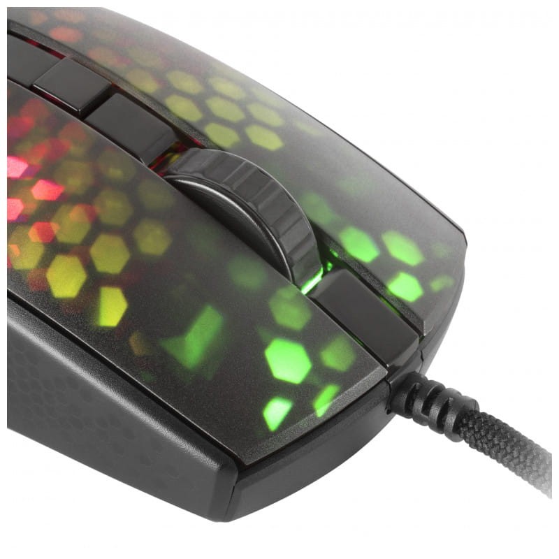 Mars Gaming MMR Feather Paracord RGBW Design Cable Preto - Rato para Jogos -12800 DPI - Item5