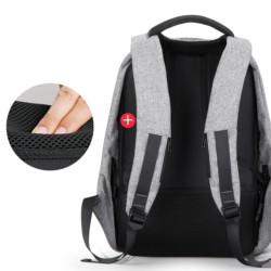 Mochila USB Mark Ryden Laptop Style Negro/Gris MR5815ZS - Ítem2